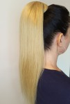 Kucyk doczepiany 45cm z naturalnych włosów, kolor  ciemny blond 100g