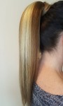 Kucyk doczepiany 45cm z naturalnych włosów, kolor  blond brąz baleyage 100g
