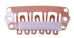 Spinka clip in 28mm z silikonem kolor beż