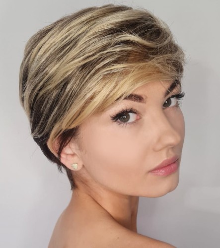 Peruka syntetyczna SINGAPUR 15cm blond
