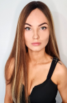 Topper clip in dopinka BRAZYLIA 60cm baza 21x21cm jasny brąz baleyage