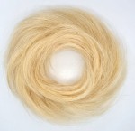 Doczepiany kok z naturalnych włosów kolor jasny blond