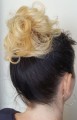 Doczepiany kok na gumce z naturalnych włosów blond baleyage falowane włosy 3.jpg