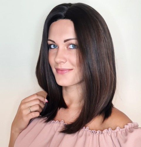 Peruka syntetyczna SANTIAGO 40cm  brąz sombre Natural Hair Line