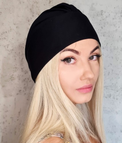 Turban z wiskozy Vancouver czarny