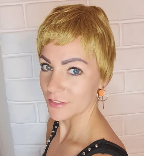 Peruka syntetyczna MANILA 10cm ciemny blond
