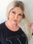 Peruka syntetyczna JORDANIA 60cm z siatką lace front chodny jasny blond z odrostem