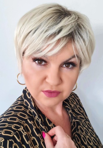 Peruka syntetyczna COLMAR 15cm  chłodny blond z odrostem