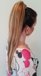 Kucyk doczepiany 55cm z naturalnych włosów, kolor  blond brąz baleyage 100g