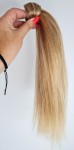 Kucyk doczepiany 30cm z naturalnych włosów, kolor  miodowy blond baleyage 60g 