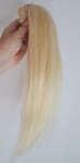 Kucyk doczepiany 35cm z naturalnych włosów, kolor  jasny blond 60g 
