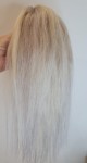Kucyk doczepiany 30cm z naturalnych włosów, kolor  gołębi blond baleyage 50g 