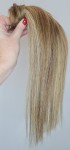 Kucyk doczepiany 35cm z naturalnych włosów, kolor  blond baleyage 60g 
