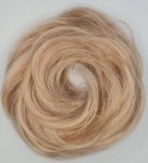 Kok na gumce z naturalnych włosów duża objętość kolor  blond baleyage - proste włosy