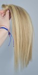 Kucyk doczepiany 35cm z naturalnych włosów, kolor  blond baleyage 60g