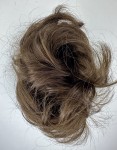 Doczepiany kok na dużej spince z naturalnych włosów kolor naturalny brąz