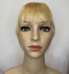 Grzywka doczepiana z naturalnych włosów clip in kolor blond