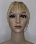 Grzywka doczepiana z naturalnych włosów clip in, ręczne wykonanie kolor ciemny blond baleyage