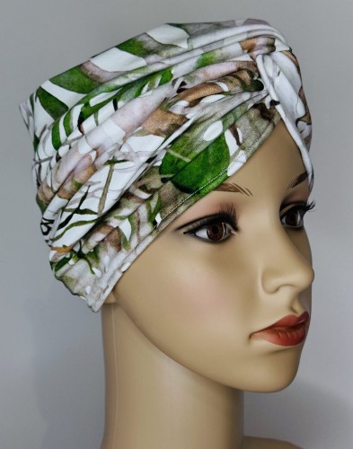 Turban z bawełny wielokolorowy PALM