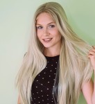 Peruka syntetyczna LYON 65cm jasny blond z odrostem lace front