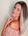 Peruka syntetyczna VIGO 40cm jasny blond ombre Natural Hair Line
