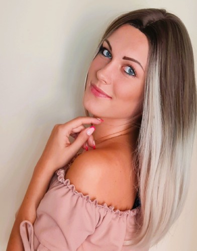 Peruka syntetyczna VIGO 40cm jasny blond ombre Natural Hair Line