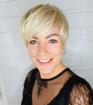 Peruka syntetyczna ANKARA 15cm popielaty blond z odrostem