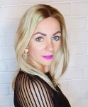 Topper clip in WALENCJA I 40cm baza 12,5x15cm tupet mono blond z odrostem baleyage