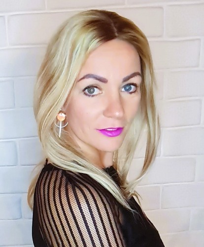 Topper clip in WALENCJA I 40cm baza 12,5x15cm tupet mono blond z odrostem baleyage