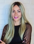 Topper clip in dopinka WENEZUELA 60cm baza 21x21cm blond baleyage