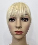 Grzywka doczepiana z naturalnych włosów clip in kolor platynowy blond