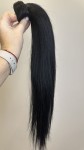 Kucyk doczepiany 35cm z naturalnych włosów, kolor czarny 60g