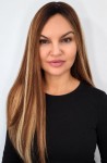 Topper clip in dopinka BRAZYLIA 60cm baza 21x21cm jasny brąz baleyage